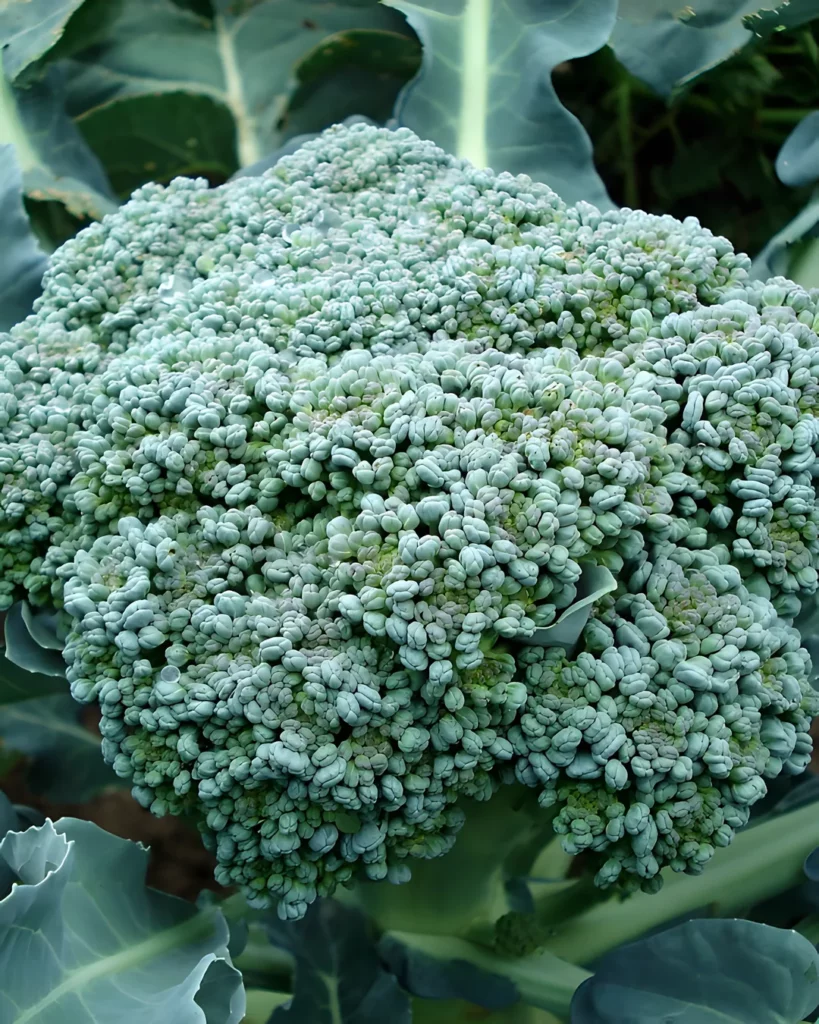 Tête de brocoli Rasmus au potager