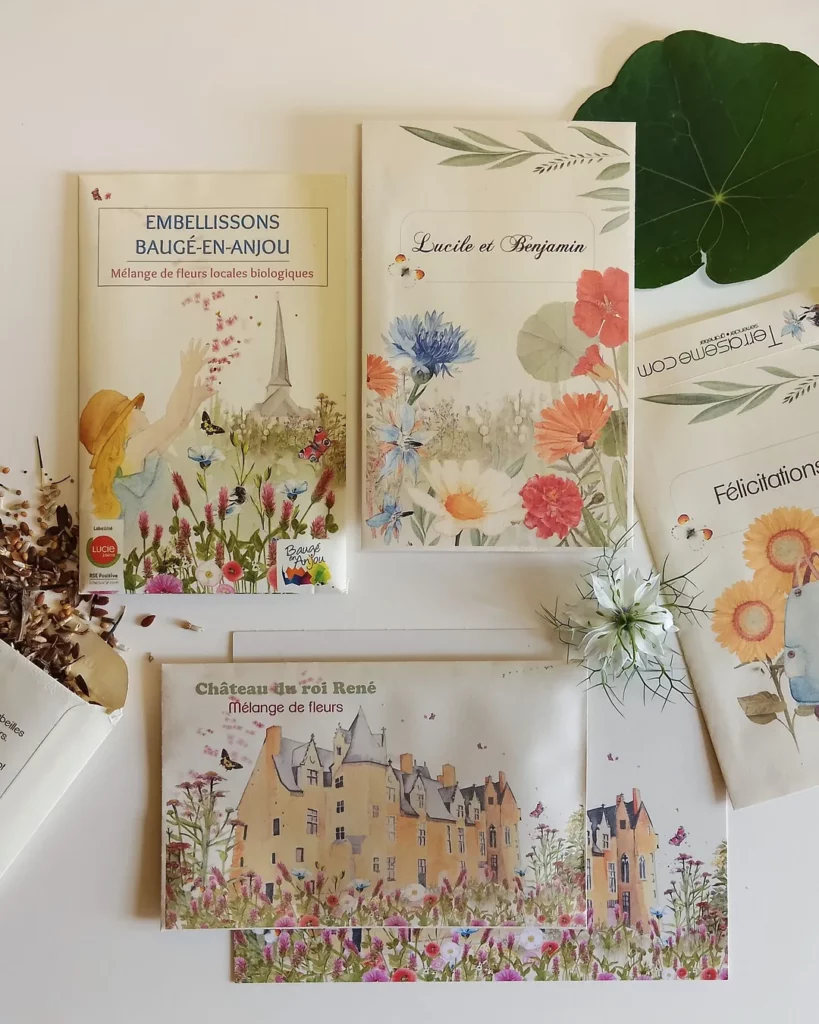 Sachets de graines illustrés personnalisés Terraseme