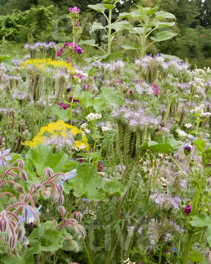 Mélange fleuri pour insectes pollinisateurs au jardin